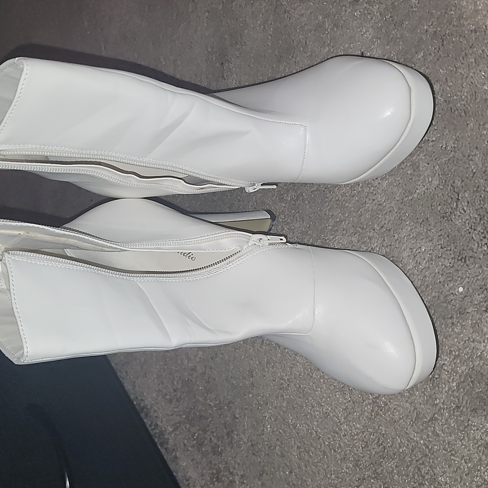 White Ankle Booties